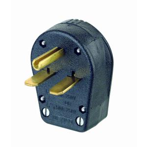 Leviton 931 30/50 Amp, 250 Volt, Plug, Angle, Grounding, Black