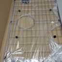 27.4 in. x 14.4 in. Rear Drain Kitchen Sink Bottom Grid with Supersoft Silicone Feet in 304 Grade Stainless Steel