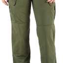 5.11 Tactical Women's Stryke Pants, Professional Work Cargo Stretch Pant, Water Resistant, Knee Pad Ready (10 Long,Green)