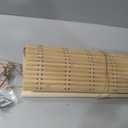 24" x 64" Bamboo Roman Shades, Blackout Window Blinds