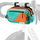 ROCKBROS Bike Handlebar Bag Large Capacity Bicycle Handle Bar Bag Quick Release Bike Front Bag Bike bag with Shoulder Strap Cycling Accessories for Men Women