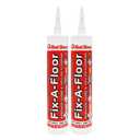 The Original Fix-A-Floor Loose Tile Repair Adhesive - Tile, Porcelain, Ceramic, Marble, Stone & Wood. Custom Tip for All Grout Sizes - Pack of 2 *for Best Results Use The Proven Power of a Caulk Gun*