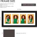 DUENPY 8x20 Collage Frame For 4 4x6 Photos Black, 8x20（4x6 opening）