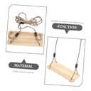 TOYANDONA Boy Girl's Wooden Swing Outdoor Hanging Chair for Indoor and Outdoor Fun Sturdy Pine Material Easy Installation for Boy Girl Playtime