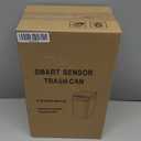 ELPHECO Bathroom Trash Can with Lid 2.5 Gallon Motion Sensor Slim Garbage Can Small Touchless Trash Bin Bathroom Decor 9.5 Liter Smart Waste Basket for Bedroom, Living Room, Toilet (Black)