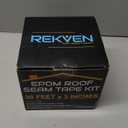 EPDM Rubber Roofing Seam Tape Kit - 30 Feet x 3 Inch - Double Sided Butyl Tape  Black Self Adhesive for Liner Bonding Sealing Repairs  Works with EPDM TPO Hypalon and Other Membranes