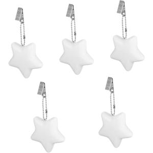Uonlytech 5pcs Star Purses Light Handbag Light Automatic Touch Key Chain Lamp Backpack Night Portable Purse Lamp for Women Girls