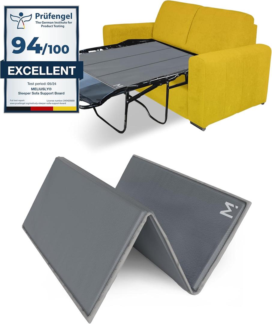 Meliusly Heavy Duty Sleeper Sofa Support Board (48x48 - Full Size) Reinforced Wood Sofa Bed Support, Pull Out Couch Mattress Board, Sleeper Bar Shield, SleeperSaver