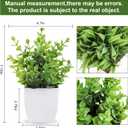Der Rose 2 Pack Small Fake Plants Mini Artificial Potted Plants for Table Desk Home Bathroom Office Decor