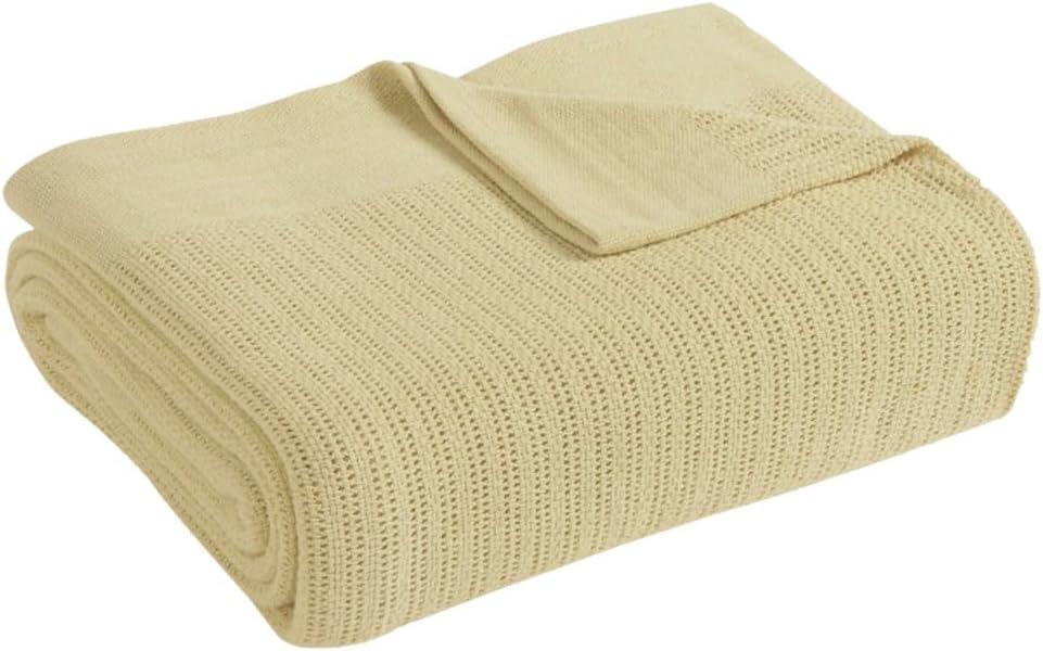 Fiesta - Queen Blanket, Soft Thermal Cotton Blanket, Lightweight Home Decor (Fiesta Rattan, Full/Queen)