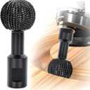 Sphere Rotary Burr with 5/8-11 Threads for 4 1/2 and 5 Inch Angle Grinder, Ball Gouge Angle Grinder Attachments Power Carving Tools for Wood Carving Grinding Polishing Engraving