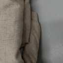 jinchan Extra Wide Sliding Door Curtain 96 Inch Length with White Privacy Lining Taupe Linen Lined Curtains for Patio Door Living Room Bedroom Light Filtering Drapes 100 Inches Wide 1 Panel