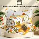 Cmfshape Floral Quilt Sets Bedspread Set,100% Cotton Yellow Sunflower Bedding Set,Reversible Lightweight Soft Bedspread Coverlet for All Season with 2 Pillow Shams(King 106"x96")