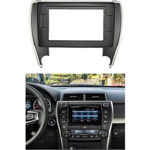 Auto Parts 2 Din Head Unit Car Radio Fit for Toyota Camry/Aurion 2015-2018 Stereo Audio Player Panel Kit Frame Bezel Faceplate Fashionable(Fascia,10.1 inch)