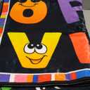 Kids Area Rug English Characters ABC and Math Symbols Learning Carpets, Lovely Black Foldable Large Area Rugs Perfect for Dining Room Bedside Kids Boys Bedroom Playroom Hallway, 3x5ft