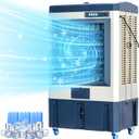 Uthfy 41" Swamp Cooler, 4800 CFM Evaporative Air Cooler with 10.6 Gallon Water Tank, Portable Outdoor Air Conditioner with 3 Ice Pack, 110 Oscillation, 3 Speed for Garage, Yard, Commercial Use