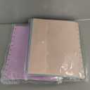 10 Pack Discbound Pocket 8.5 * 11.1 Inch Letter Size Pocket Dividers Discbound Notebook Planner Plastic Envelopes Planner Pocket Inserts for School Office Home Work Organizer