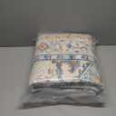 Boho Area Rugs 5x7 Washable Non-Slip,5 by 7 Low-Pile Retro Vintage Oriental Inspired Persian Style Bohemian Rug with Rubber Backing,Blue Carpet for Living Room,Bedroom,Dining Room Under Table,Office (Azure Ember)