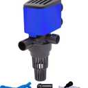 JAJALE 210 GPH Powerhead Submersible Pump - 3 in 1 Aquarium Fish Tank Pump with Oxygenation, Filtration & Water Cycling, 3.3 ft max lift, 15W (Blue; 1 Pack)