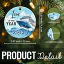 Cruise Ship Christmas Ornament 2025 - Travel Christmas Ornaments, Gifts for Cruise Lovers, Travelers, Women, Men, Ceramic Vacation Ornaments for Family, Friends - Nautical Adventure Decor