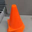 7 Inch Plastic Traffic Cones Sport Training Agility Marker Cone for Soccer, Skating, Football, Basketball, Indoor and Outdoor Games (Orange, 12 Pack)