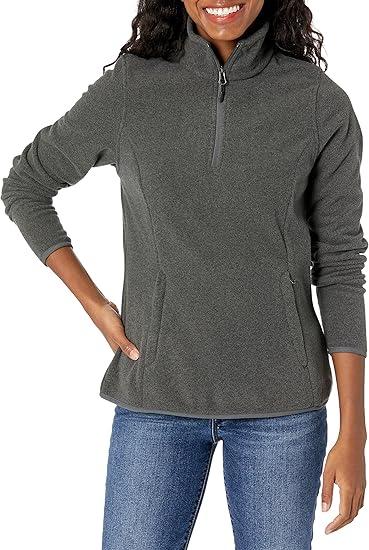 Amazon Essentials Women's Classic-Fit Long-Sleeve Quarter-Zip Polar Fleece Pullover Jacket, Size XS