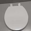 KOHLER 20111-0 Brevia, Slow Close Toilet Seat, Round Toilet Seat, Grip-Tight Bumpers Quick-Attach Hardware, White