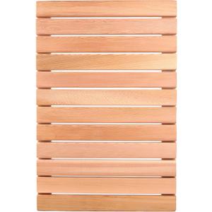 bingaai Cedar Wood Shower Mat, Cedar Wooden Bath Mats, Wood Bath Mat 23.6 15.7 in, Shower Stall Mat Non-Slip for Bathroom Bathtub Spa Sauna Garden Home, Wooden Floor Mat Large for Indoor and Outdoor