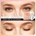 Magnetic Eyelashes with Applicator, No Eyeliner Needed, No Glue Reusable Magnetic Lashes, Natural Lightweight False Eyelashes, Easy Apply for Beginners