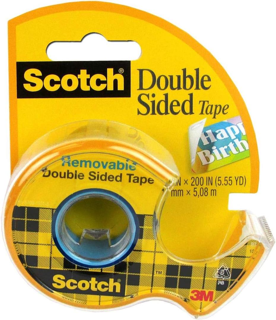 3M 238 3/4" x 200" Scotch Double Sided Removable Tape