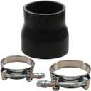 2.5" to 3" Silicone Reducer Intercooler Tube Kit with T-Bolt Clamps, Universal 4-Ply Reinforced Straight Coupler Hose, Vehicle Intake Piping Accessories
