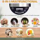 8-in-1 Nut Milk Maker Machine, 50oz/1.5L Almond Milk Maker with Built-In Strainer (No Mesh Bags), Stainless Steel Blender for Vegan Oat, Soy, Cashew & Pistachio Milk, Soups & Smoothies