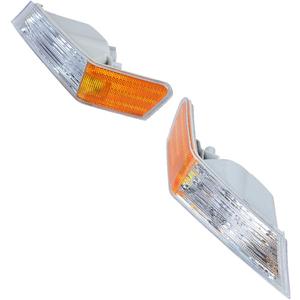 Astra Depot Compatible for 2007-2017 Jeep Patriot MK74 Pair Driver and Passenger Side Turn Signal Light Lens and Housing Only Fits OE CH2526102 CH2527102 - Replaces 68004181AC 68004180AC