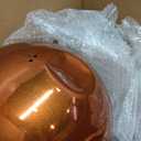 Stainless Steel Gazing Globe Mirror Ball, Decorative Gazing Balls for Garden, Reflective Smooth Garden Ball Sphere for Outdoor Yard Decoration (Orange, Dia: 12 inch)