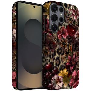 for Samsung Galaxy S24 Ultra Case | Lily Leopard Print Cherry | Slim Drop Protection Design