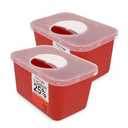 Sharps Container for Home Use and Professional 1 Gallon (2-Pack)