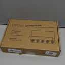 Key Holder for Wall, Decorative Key and Mail Holder with Shelf Has Large Hooks for Bags, Coats, Umbrella  Paulownia Wood Key Hanger with Mounting Hardware (9.8W x 6.7H x 4.2D) (Black)