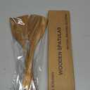 Wooden Spatulas, 2 PCs Natural Acacia Wooden Cooking Utensils Set for Non-stick Pan Kitchen Tool, flipping and Wok Spatula, Wooden Spoons & Spurtle for Cooking