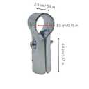 6 Pcs T Pipe Connector Tee Clamp Fittings,Fit OD 3/4 inch (19.1mm) Carbon Steel End Rail Tee Clamps,Chain Link Fence,Bolts and Nuts Included,for DIY Shelf Garden Support