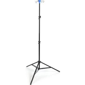 Ferraycle Portable Collapsible IV Pole Stand, 4 Hook IV Portable Pole Stand for Hospital, Clinic, Wheelchairs, Beds, Home Care (3 Legs)