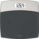 Taylor Digital Scales for Bodyweight Mixed Metal with Brushed Stainless Steel, 440 LB Capacity, Bathroom Scale, White Backlight Readout, Highly Accurate Digital Bathroom Scale