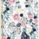 Planner 2026-2027 - Academic Planner 2026-2027, Jul. 2026 - Jun. 2027, Weekly and Monthly with Tabs, 26-27 Calendar Planner, 9" x 11", Back Pocket + Thick Paper + Twin-Wire Binding - Petunia