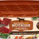 Rachael Ray Nutrish Wet Dog Food Hearty Beef Stew, 8 oz. Tub, 8 Count, Best Before Date 11/30/2026 