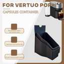 Capsules Container for Nespresso Vertuo Pop+ and Deluxe with Tray, Replacement Part for Vertuo Pop+ Coffee Machine,Easily Cleaning.