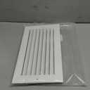 HVAC Premium 12" X 6" Aluminum Return Grille - Easy Air Flow - Linear Bar Grilles [Outer Dimensions: 13.875w X 7.875"h]