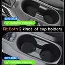 Auovo Cup Holder Insert Door Liners Compatible with Toyota Corolla Hatchback 2026 Accessories 2019-2024 2025 Car Console Cup Holder Door Pocket Mats Pads for Corolla Hatchback (12pcs/Set) (Black)