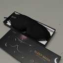 MZOO Luxury Sleep Eye Mask for Side Sleeper Men Women, Zero Eye Pressure 3D Sleeping Mask, Light Blocking Patented Design Night Blindfold, Soft Eye Shade Cover for Travel, Black