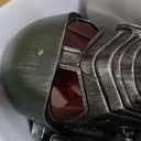 Ranger Helmet Fall Power Armor Helmet Cosplay Deluxe Halloween Mask Collectible Prop (Black)