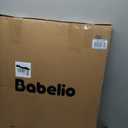 Babelio Baby Gate for Stairs, Kitchen & Doorways, No Bottom Bar| One-Handed Operation| Auto-Close| Hardware Mount (Drill Needed) Safety Dog/Pet Gate (Black - B17, 26-43" W, 28" H)