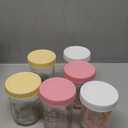 Miuyhji Overnight Oats Containers with Lids, 6-Pack Glass Mason Jars 16 oz with Lids Wide Mouth, Reusable Food Storage Containers for Snack, Chia Pudding, Yogurt, Meal Prep, Salad